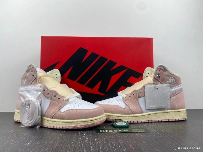 (Women's) Pink FD2596- High Jordan Washed Retro OG 1 789 Air Popular 0111